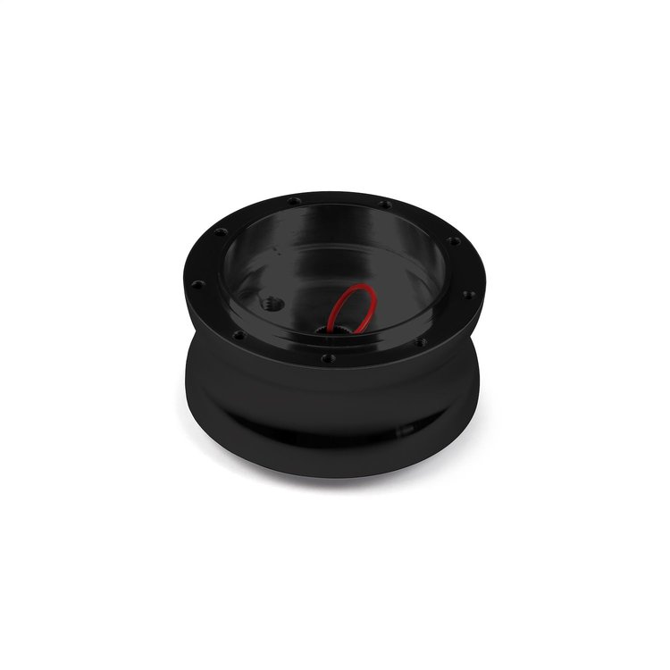B-15801 Steering Wheel Hub Adapter, Fits w/85-89 Nissan/Trucks, 9-Bolt, Black Billet Aluminum
