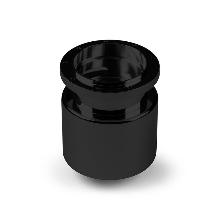 B-16403 Steering Wheel Hub Adapter, Fits w/67-83 GM, 9-Bolt, Telescopic 3 in. Travel Black Billet Aluminum