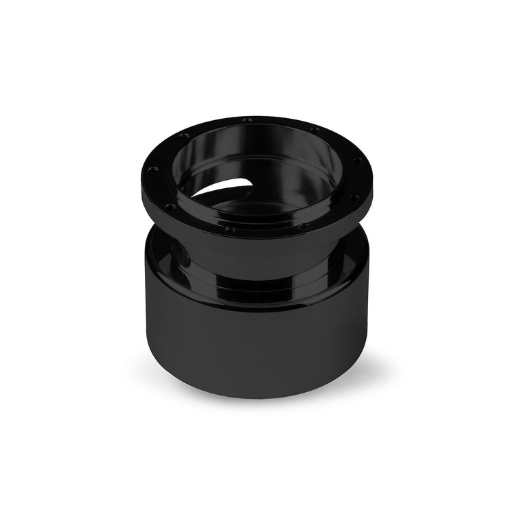 B-16404 Steering Wheel Hub Adapter, Fits w/84-90 GM, 9-Bolt, Telescopic 2 in. Travel Black Billet Aluminum