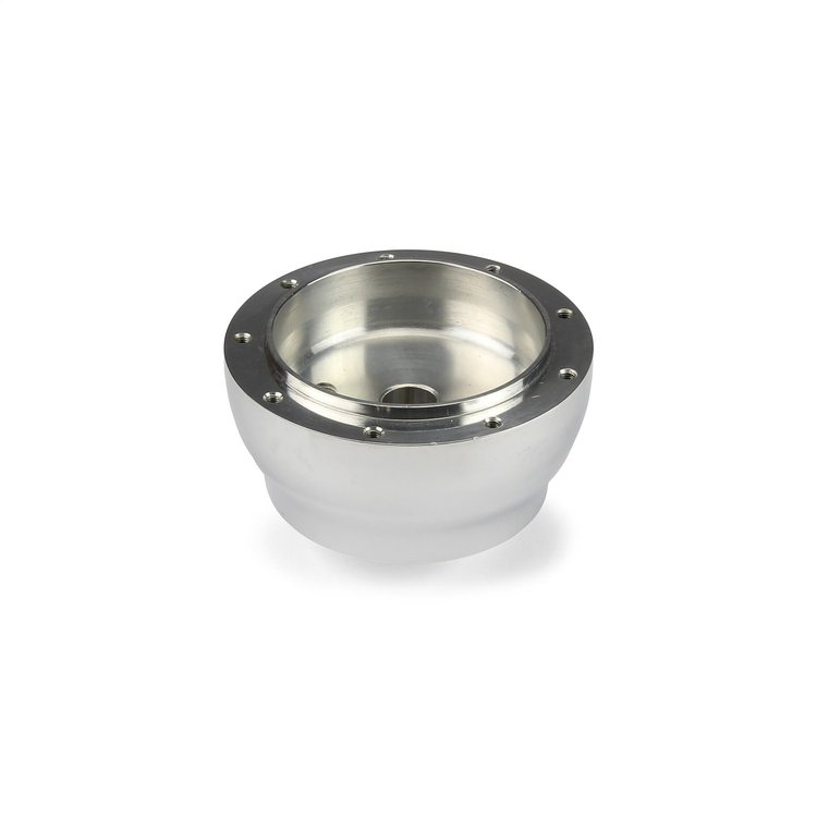 B-20002 Steering Wheel Hub Adapter, Fits w/Boat w/3/4 in. Tapered Shaft, 9-Bolt, Polished Billet Aluminum