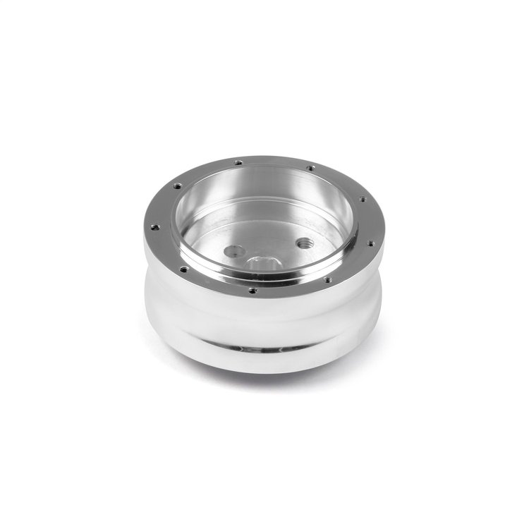 B-22408 Steering Wheel Hub Adapter, Fits w/84-89 Ford w/o Airbag, 9-Bolt, Polished Billet Aluminum