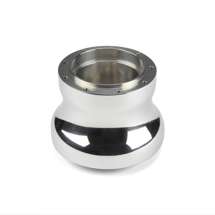 B-22411 Steering Wheel Hub Adapter, Fits w/92-94 Ford Truck/Van/Bronco w/o Airbag, 9-Bolt, Polished Billet Aluminum