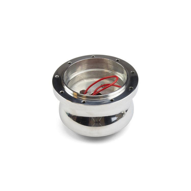 B-22422 Steering Wheel Hub Adapter Fits w/78-91 Ford w/Locking Column w/o Airbag, 9-Bolt, 2.25 in. L, Polished Billet Aluminum