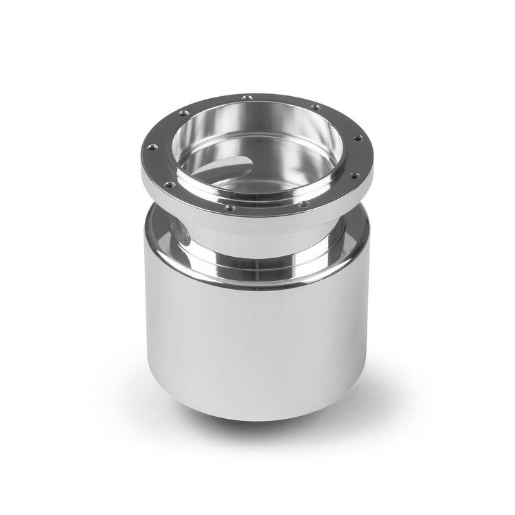B-26403 Steering Wheel Hub Adapter, Fits w/67-83 GM, 9-Bolt, Telescopic 3 in. Travel Polished Billet Aluminum