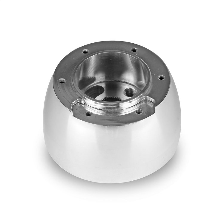 B-26457 Steering Wheel Hub Adapter, Fits w/67-94 GM, 6-Bolt, Vette 3 Spoke, Polished Billet Aluminum