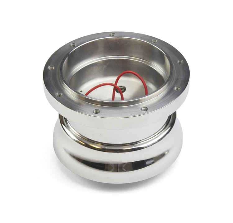 BA-22400 Steering Wheel Hub Adapter, Fits w/67-79 Ford Ranger/Bronco II, 9-Bolt Adjustable, Polished Billet Aluminum