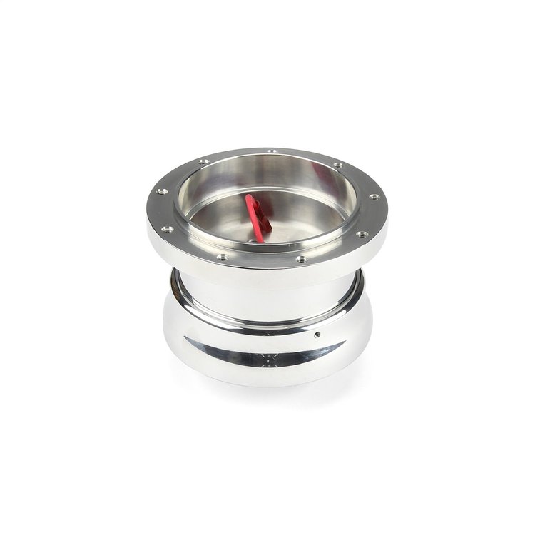 BA-22403 Steering Wheel Hub Adapter, Fits w/61-67 Ford F-Series/Bronco/Van, 9-Bolt Adjustable, Polished Billet Aluminum