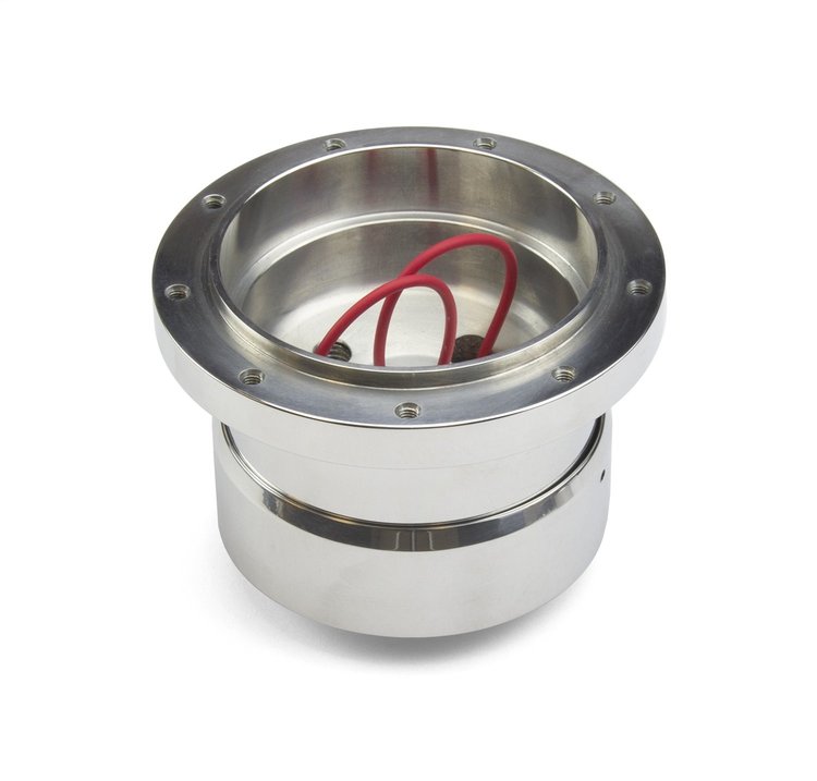 BA-22404 Steering Wheel Hub Adapter, Fits w/Ford Falcon/Fairlane/Ranchero, 9-Bolt Adjustable, Polished Billet Aluminum