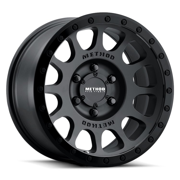 MR305785581000 STREET MR305 NV Wheel [Size: 17" x 8.5"] Matte Black w/ Gloss Black Lip