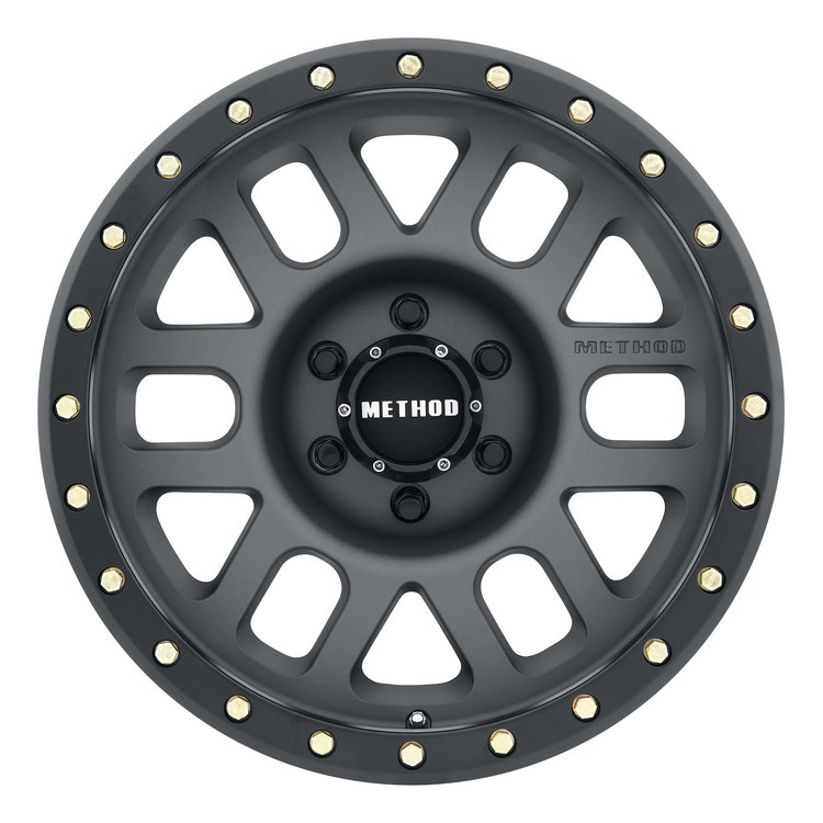 MR30978560800 STREET MR309 Grid Wheel [Size: 17" x 8.5"] Titanium w/ Matte Black Lip