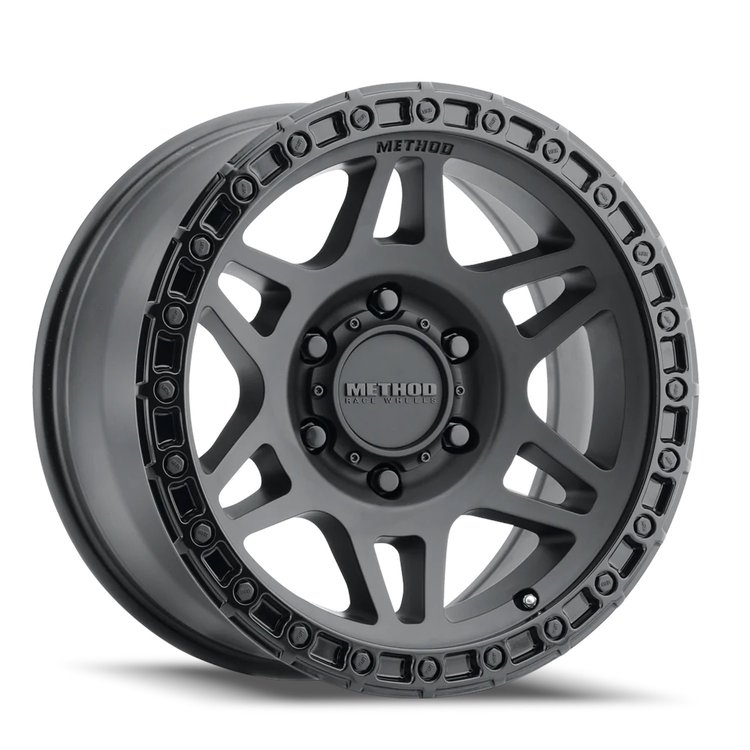 MR312785161000 STREET MR312 Wheel [Size: 17" x 8.5"] Matte Black w/ Gloss Black Lip