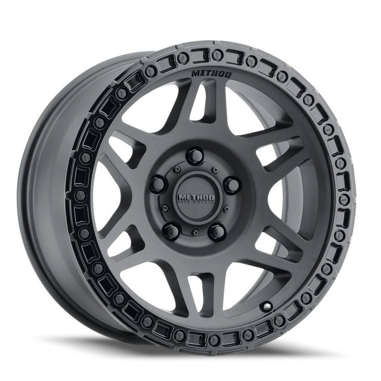 MR312785501000 STREET MR312 Wheel [Size: 17" x 8.5"] Matte Black w/ Gloss Black Lip