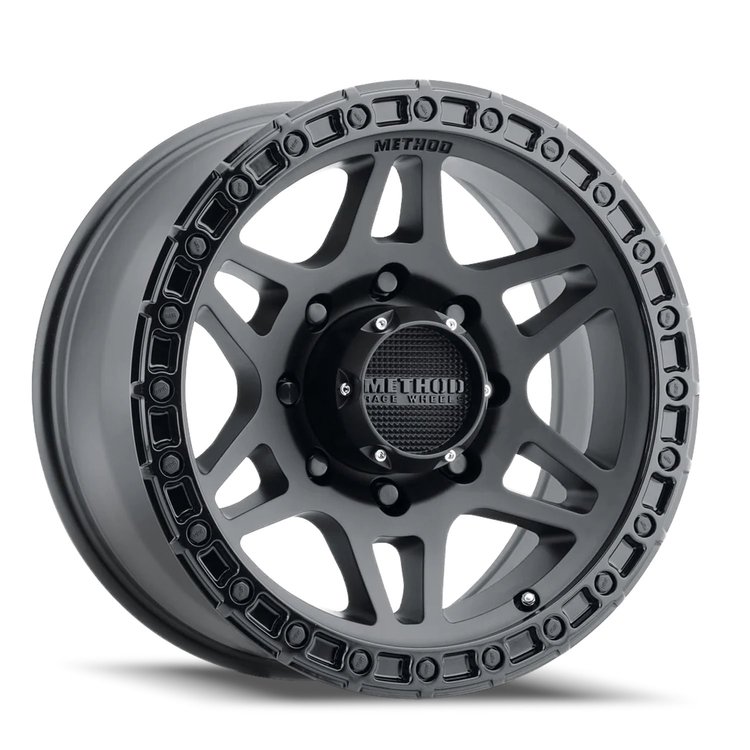 MR312785801000 STREET MR312 Wheel [Size: 17" x 8.5"] Matte Black w/ Gloss Black Lip