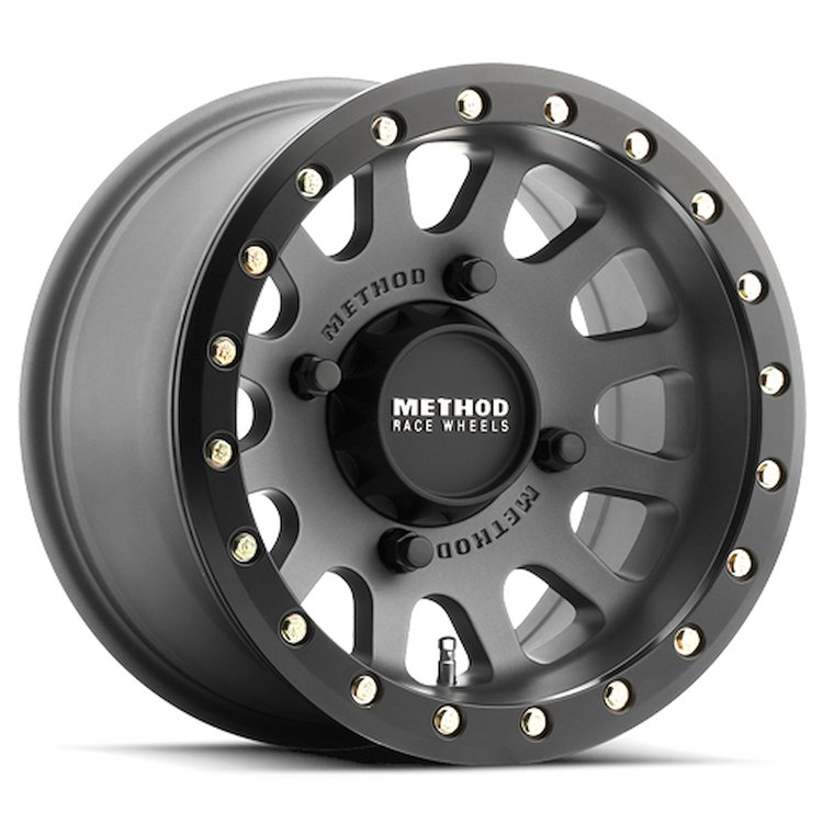 MR40147047843B UTV MR401 UTV Beadlock Wheel [Size: 14" x 7"] Titanium w/ Matte Black Ring