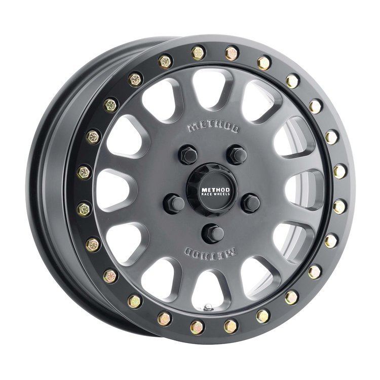 MR40156012851B UTV MR401 UTV Beadlock Wheel [Size: 15" x 6"] Titanium w/ Matte Black Ring