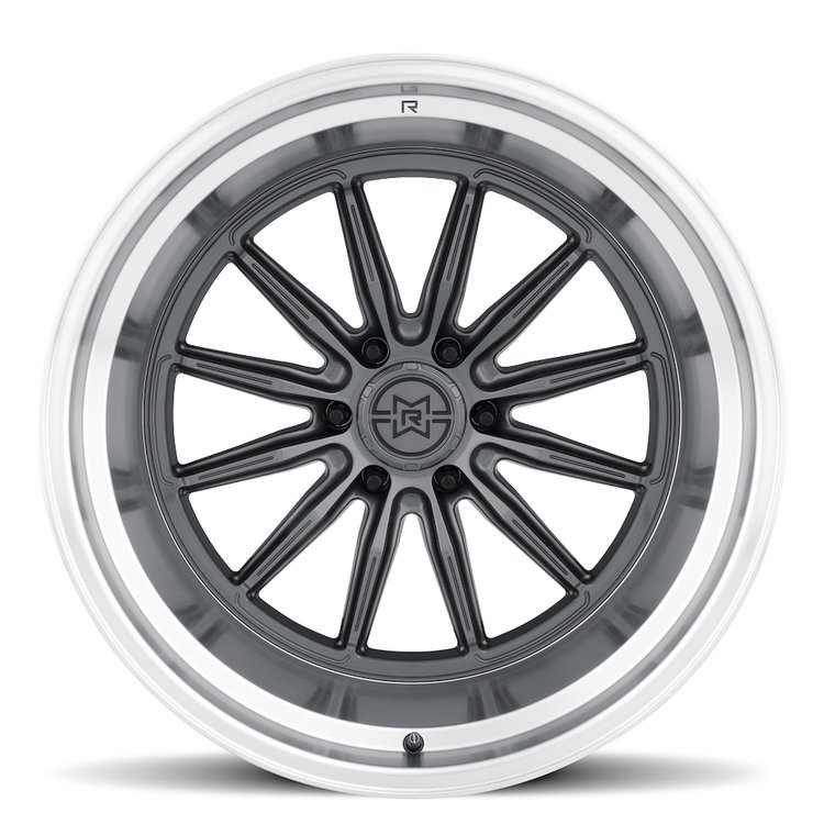 MR80331216840N MR803 Wheel [Size: 22"x12"] Gloss Titanium w/Machined Lip Finish