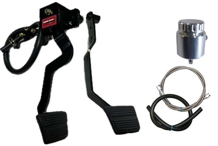 CAGM-40011A Underdash Hydraulic Clutch Conversion Kit, 1967-1969 GM F-Body, Auto to Manual Cars Only, w/Malwood Clutch Pedal