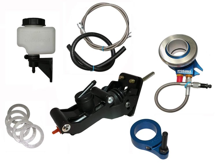 HMCH01202G HYDRAMAX Hydraulic Clutch Actuator System, Mopar w/Ford TKX/TKO or 18-Spline A-833 & Floor Mounted Pedals