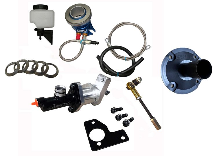 HMFO02503G HYDRAMAX Hydraulic Clutch Actuator System, 1965-66 Ford Mustang, For Standard Duty Toploader (1-1/16 in. Input)