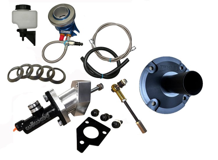 HMFO02601G HYDRAMAX Hydraulic Clutch Actuator System, 1967-70 Ford Mustang, For TKO/T45/3650/T5/T56/Magnum