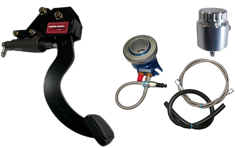 HMFO30011G Underdash Hydraulic Clutch Conversion Kit, 74-78 Ford Mustang, For 4/5/6-Speed w/standard brake