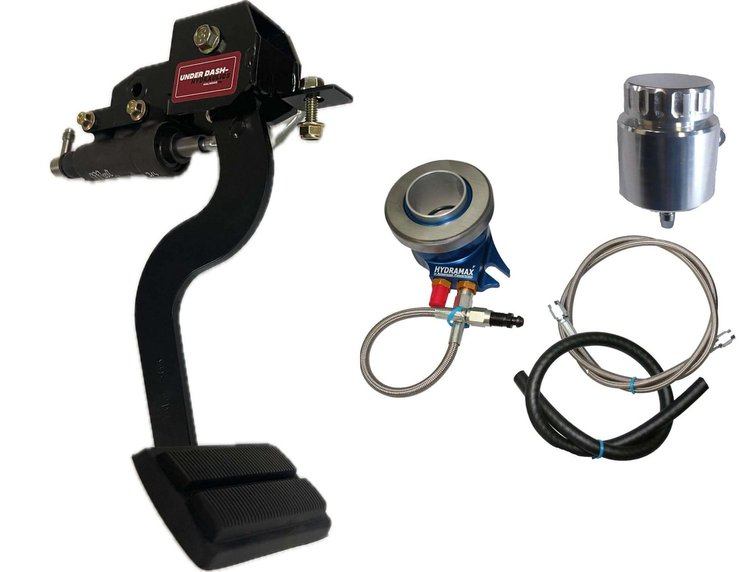 HMFO40002 Underdash Hydraulic Clutch Conversion Kit, 65-68 Ford Galaxie, For 4/5/6-Speed, For TKX/TKO/T-5/Magnum
