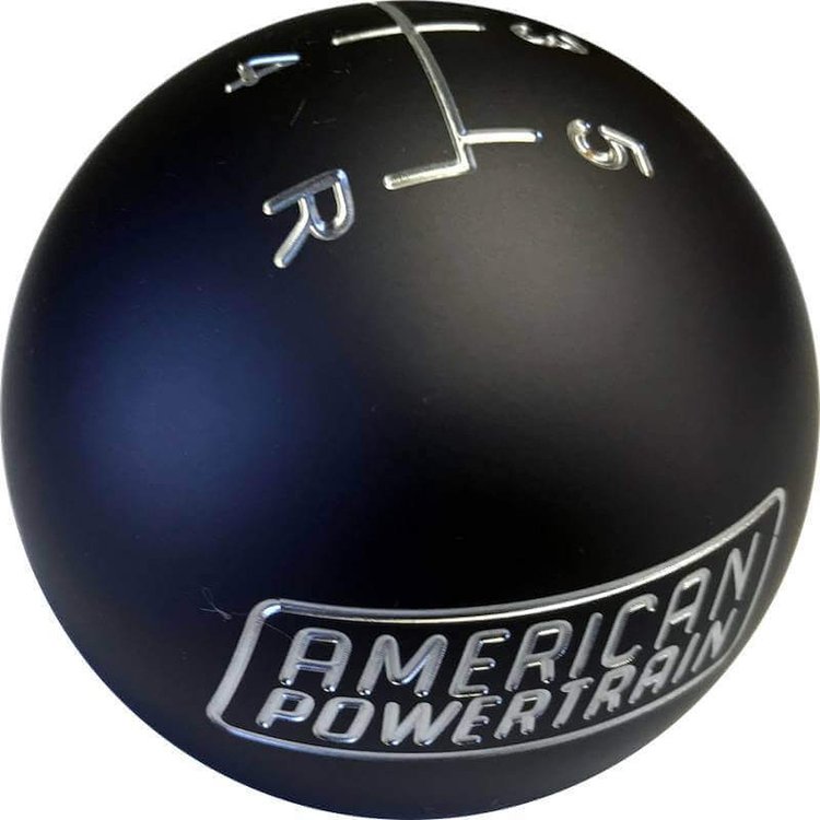 SKUN-10013K 5-Speed Shifter Ball, 2 in. Diameter, Fits 3/8 in.-16 & 3/8 in.-24 Handle, Gunmetal
