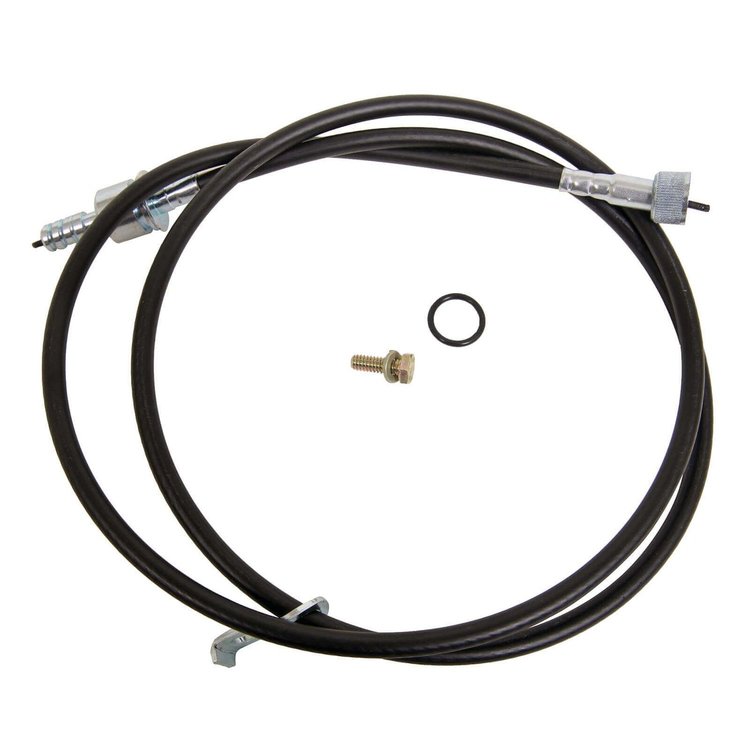 SPUN-20001 Speedometer Cable, thread on, 62 in., For pre-69 GM/Ford/Mopar to TKO/TKX/T5/Magnum