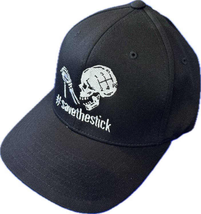SWAG-20002 Save The Stick Flex-Fit Hat, Small-Medium, Black