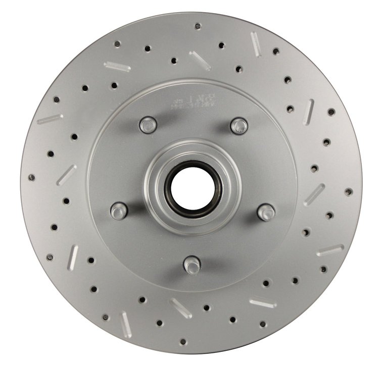 5514 RCDS Disc Brake Rotor, Cross Drilled & Slotted Front Rotor For GM Single-Piston Cars
