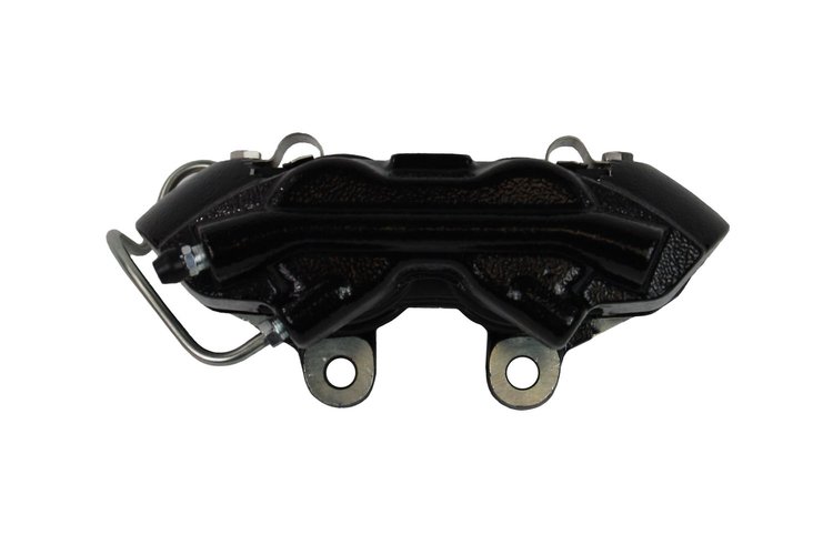 BA4400LD 4-Piston Loaded Caliper w/Stainless Steel Pistons, 1964-1966 Ford Mustang, Semi-Metallic Pads, Black Powder Coated, RH