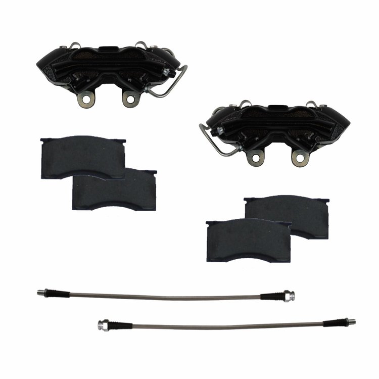 BCC0001 Brake Caliper Kit, Front Kit w/Black Powder Coated Calipers
