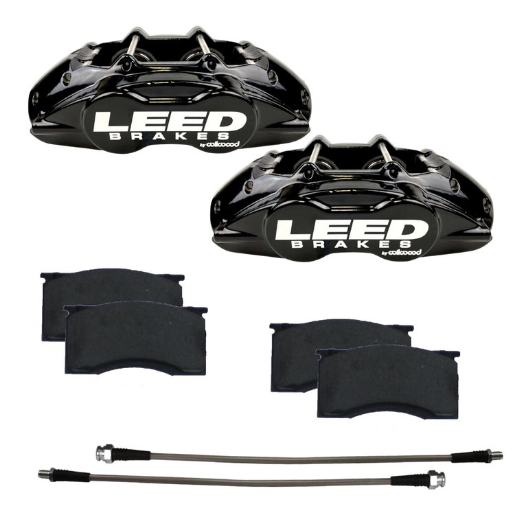 BCC0005 Brake Caliper Kit, Front Kit w/Black Powder Coated Calipers