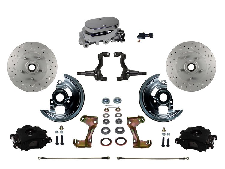 GM A/F/X-Body Front Disc Brake Conversion Kit w/Stock Height Spindles