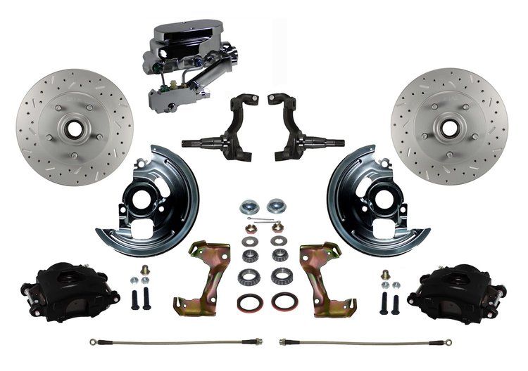 GM A/F/X-Body Front Disc Brake Conversion Kit w/Stock Height Spindles