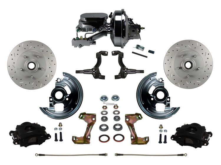 GM A/F/X-Body Front Disc Brake Conversion Kit w/Stock Height Spindles