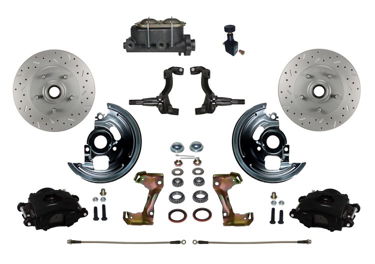 Chevy II/Nova Front Disc Brake Conversion Kit w/Stock Height Spindles
