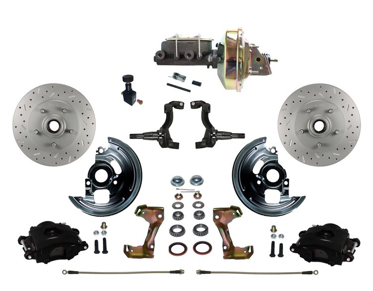 Chevy II/Nova Front Disc Brake Conversion Kit w/Stock Height Spindles