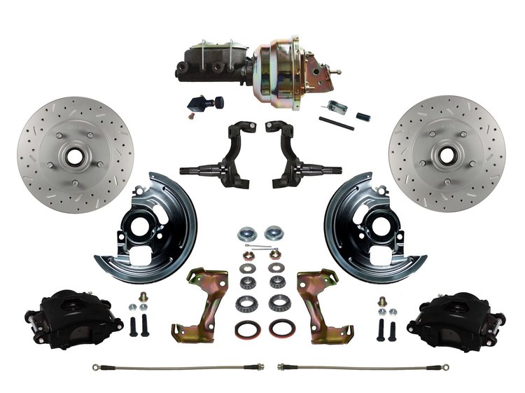 Chevy II/Nova Front Disc Brake Conversion Kit w/Stock Height Spindles