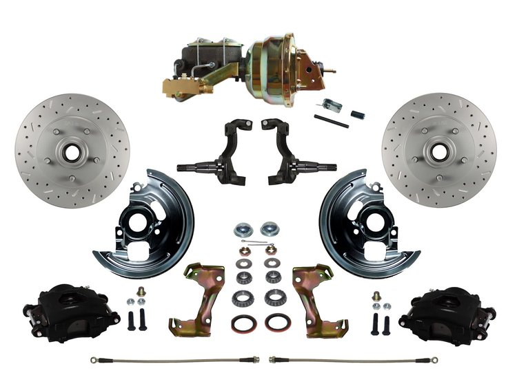 Chevy II/Nova Front Disc Brake Conversion Kit w/Stock Height Spindles
