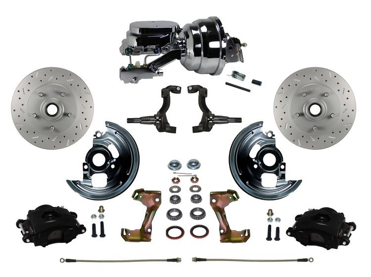 Chevy II/Nova Front Disc Brake Conversion Kit w/Stock Height Spindles