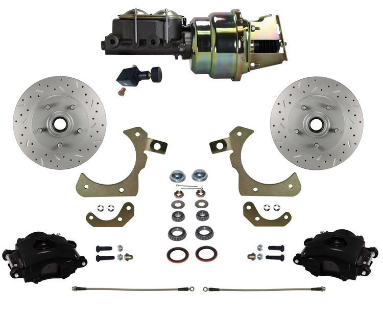 Chevy Tri-Five, GM Full Size Front Disc Brake Conversion Kit for Factory Spindles
