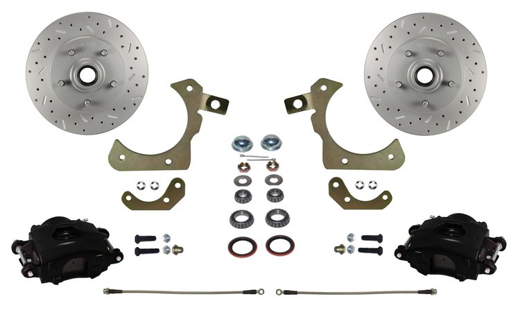 Chevy Tri-Five, GM Full Size Front Disc Brake Conversion Kit for Factory Spindles