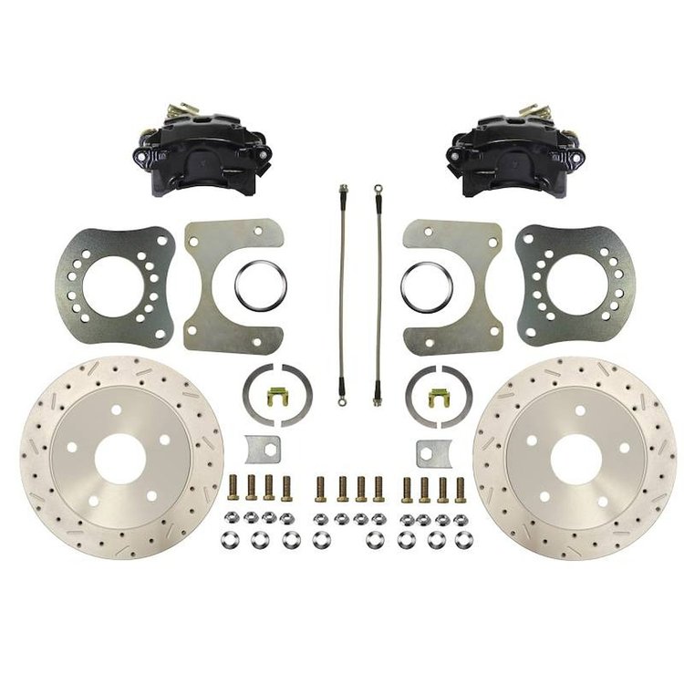 BRC0018X MaxGrip XDS Rear Disc Brake Conversion Kit for 1957-1986 Ford F100/F150/Bronco [Small Bearing Rear Axle, Black Caliper]