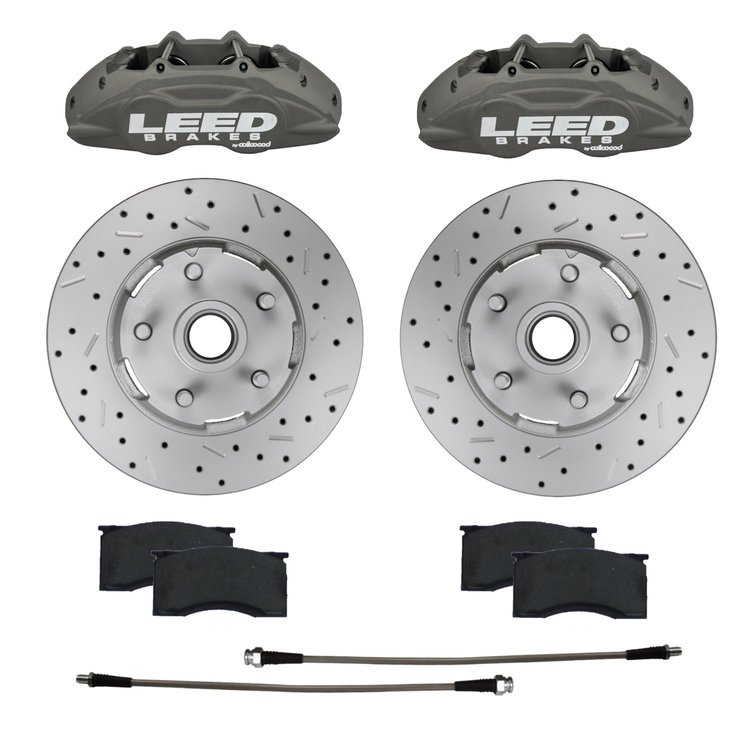 CC0005RKX Brake Conversion Kit, Front Kit w/Drilled Rotors & Anodized Calipers