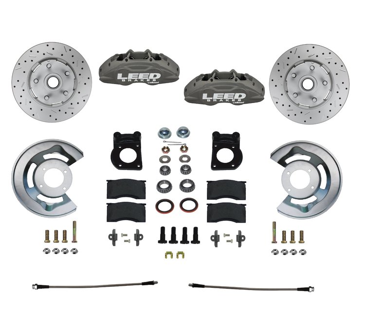 FC0005SMX Brake Conversion Kit, Spindle Kit w/Drilled Rotors & Anodized Calipers