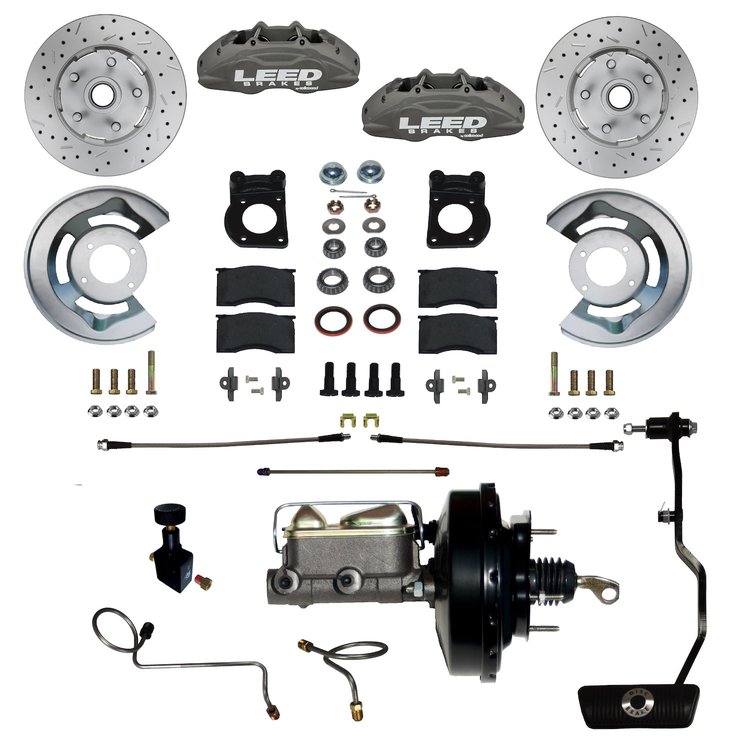 FC0006-3405AX Brake Conversion Kit, Power Front Kit w/Drilled Rotors & Anodized Calipers