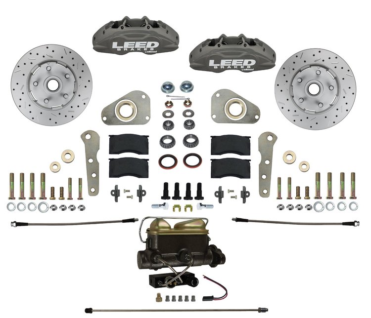 FC0026-405X Brake Conversion Kit, Manual Front Kit w/Drilled Rotors & Anodized Calipers