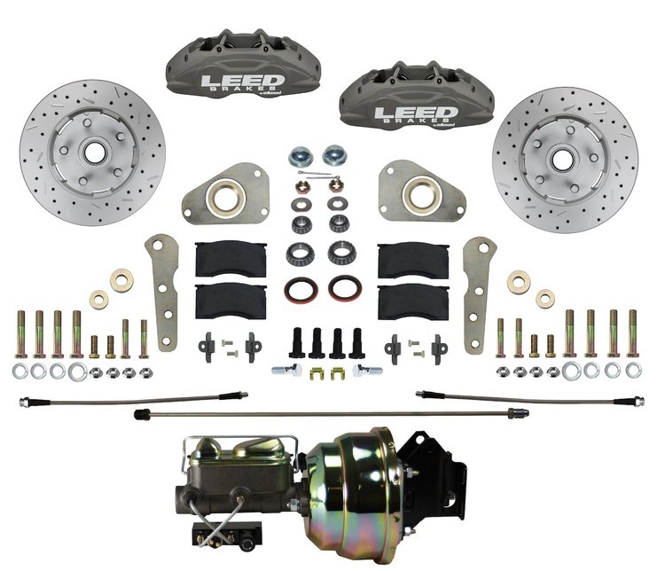 FC0026-8307X Brake Conversion Kit, Power Front Kit w/Drilled Rotors & Anodized Calipers
