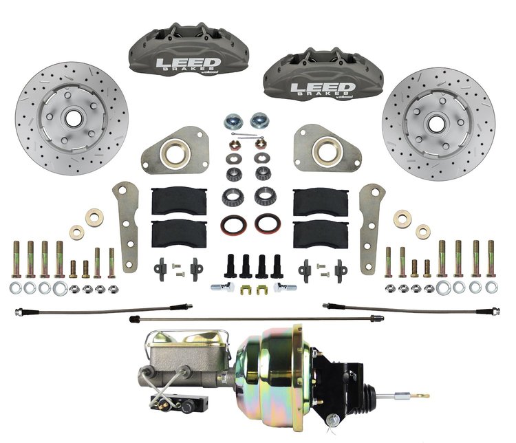 FC0026-P307X Brake Conversion Kit, Power Front Kit w/Drilled Rotors & Anodized Calipers